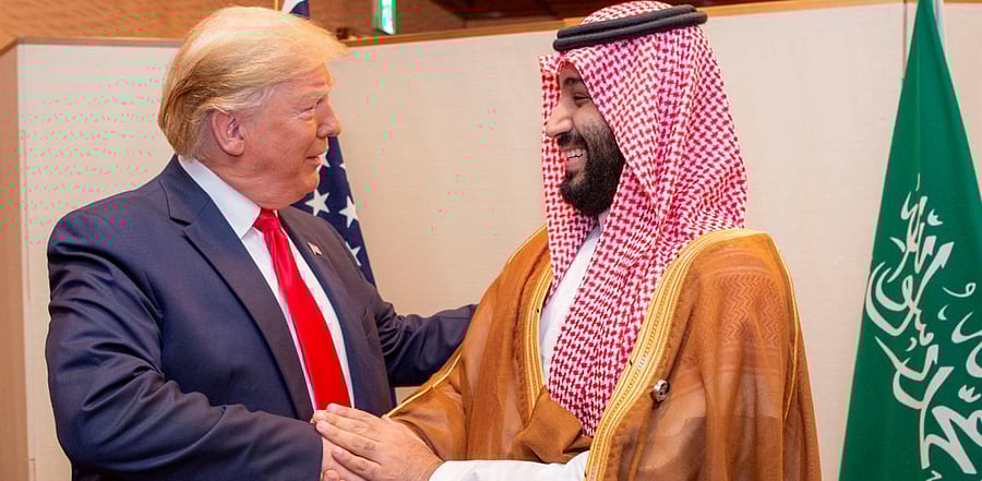 Trump and his son-in-law Jared Kushner -- who struck up a close rapport with the crown prince -- shielded the heir to the Saudi throne. Credit: Reuters Photo
