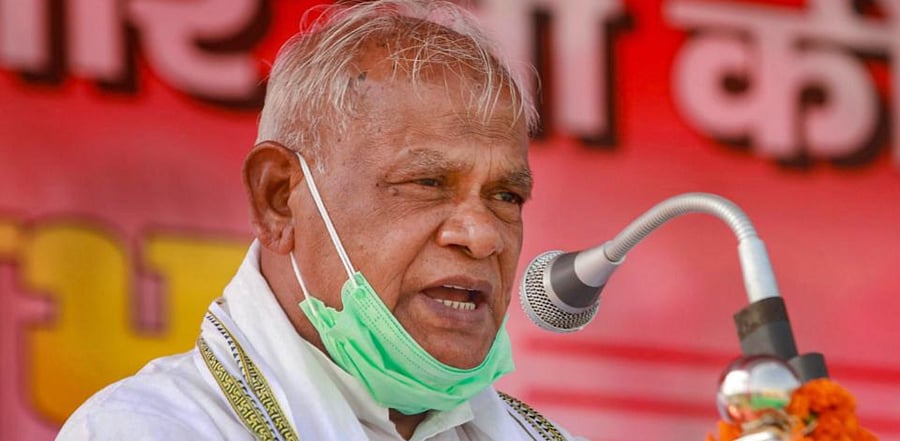HAM(S) Chief Jitan Ram Manjhi. Credit: PTI Photo