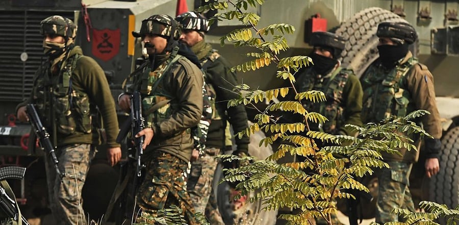 Indian army soldiers. Credit: AFP