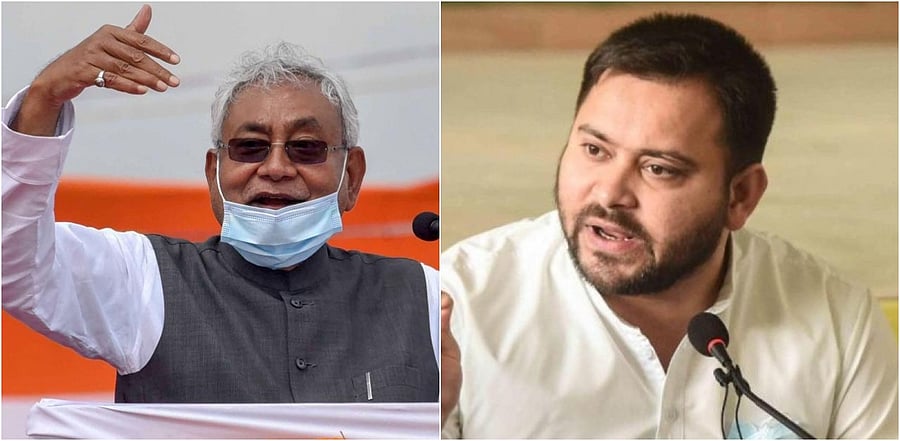 Bihar Chief Minister Nitish Kumar and RJD leader Tejashwi Yadav. Credit: PTI Photos