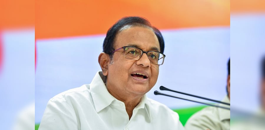 Congress leader P Chidambaram. Credit: PTI