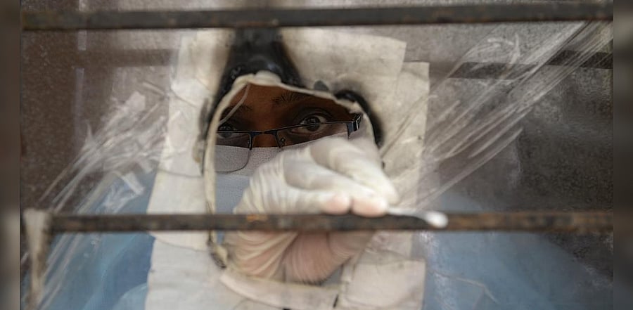 More than five crore people around the world have lived under lockdown as governments stepped up efforts to contain the pandemic, which has left over 12 lakh people dead globally. Credit: AFP Photo