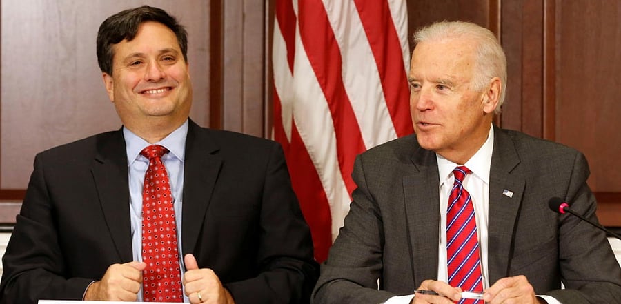 Ron Klaine and Joe Biden. Credit: Reuters Photo