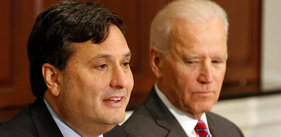 'Ebola Czar' Ron Klain and Joe Biden. Credit: Reuters Photo