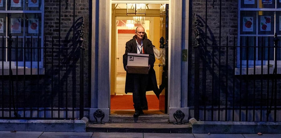 Dominic Cummings, special advisor for Britain's Prime Minister Boris Johnson leaves 10 Downing Street, in London. Credit: Reuters.