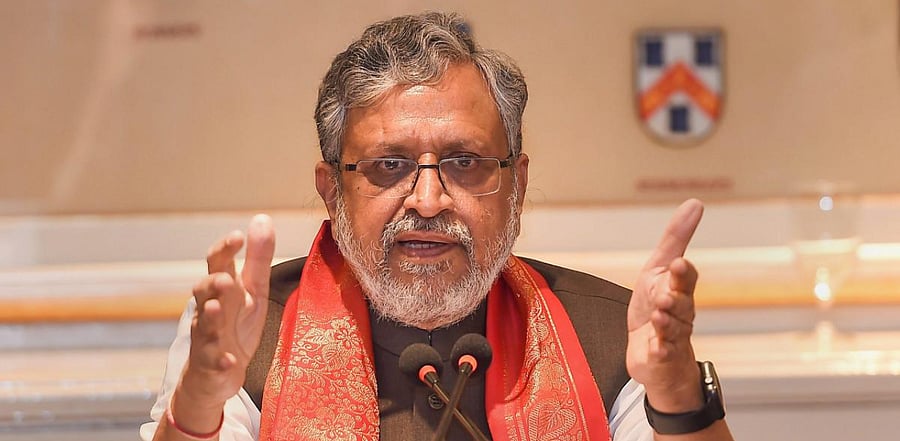 Deputy Chief Minister Sushil Kumar Modi. Credit: PTI Photo