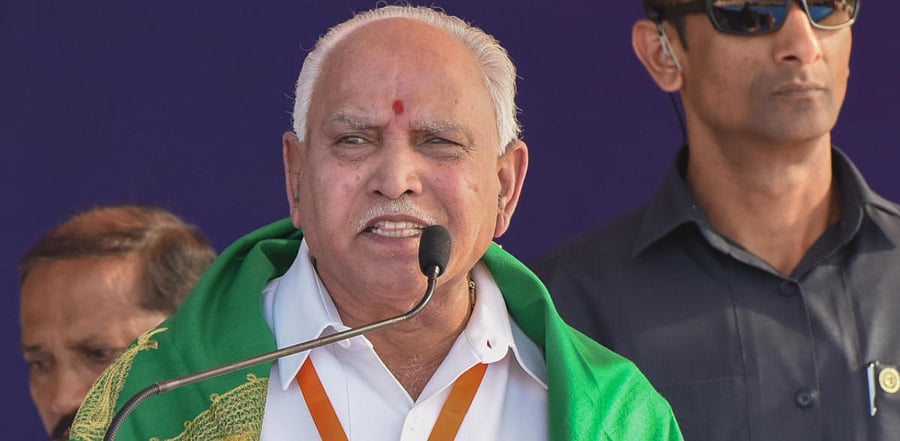 Karnataka Chief Minister B S Yediyurappa. Credit: DH Photo