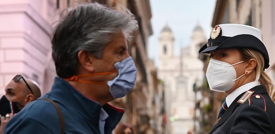 Italy's first Covid-19 patient was detected on February 21 in a little town near Milan, in the northern region of Lombardy. Credit: AFP