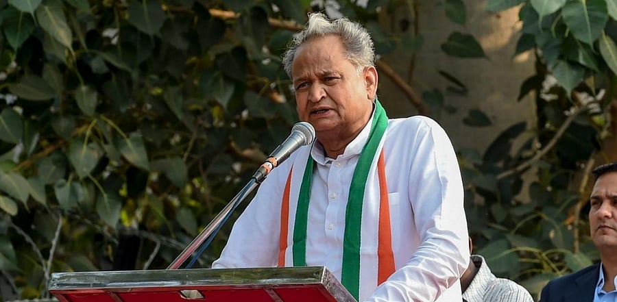 Ashok Gehlot. Credit: PTI/file photo.