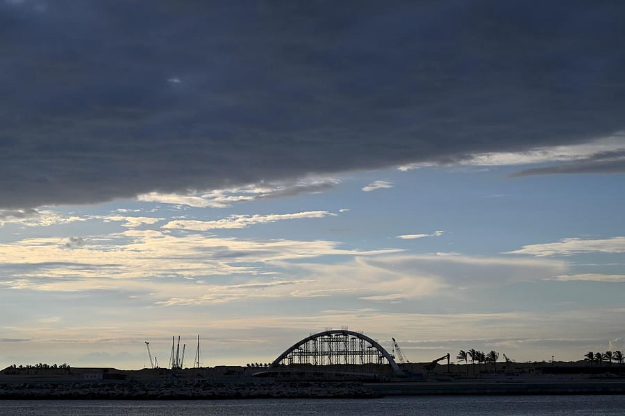 A general view of a Chinese-funded project for Port City is pictured in Colombo. Credit: AFP