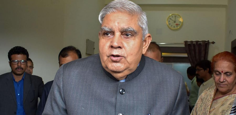Governor Jagdeep Dhankhar. Credit: PTI Photo