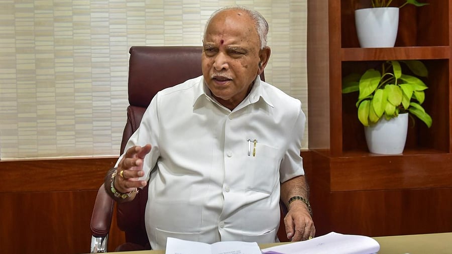 B S Yediyurappa. Credit: PTI file photo.