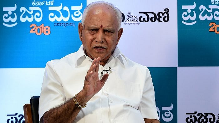 BS Yediyurappa file photo. Credit: DH Photo