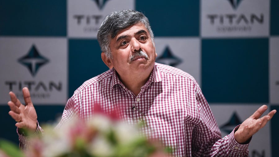 Bhaskar Bhat, Managing Director, Titan Company Limited. Credit: DH Photo