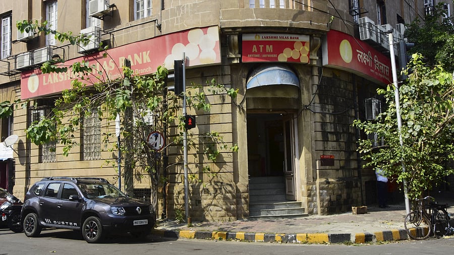 Outside view of Lakshmi Vilas Bank, in Mumbai. Credit: PTI Photo