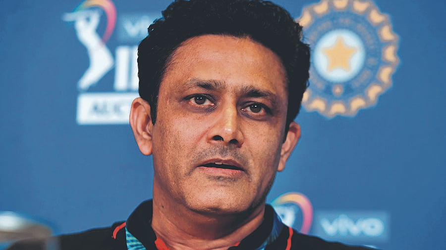 Head coach of the Kings XI Punjab Anil Kumble. Credit: AFP Photo