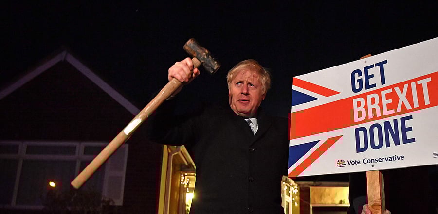 Despite the public deadlines Johnson has set -- he threatened to walk away on Oct. 15 if a deal wasn’t in sight by then -- UK officials repeatedly insist that the EU is under greater time pressure because its process for ratifying any agreement is more complicated. Credit: AFP