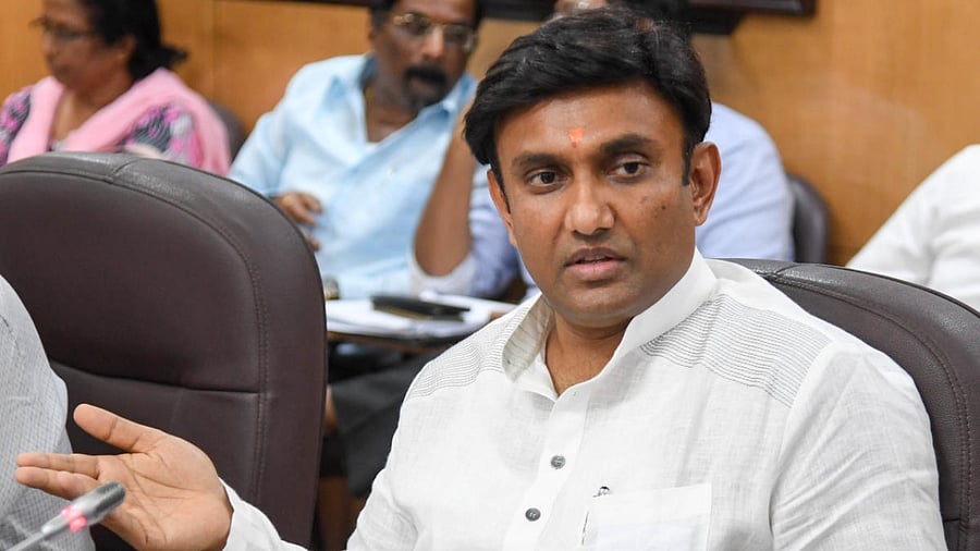 K Sudhakar. Credit: DH file photo.