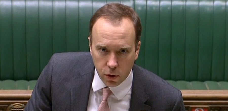 Matt Hancock. Credit: AFP/PRU.