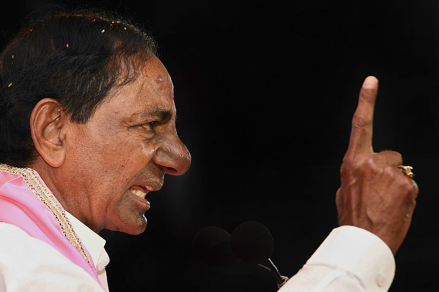 TRS party chief and Telangana Chief Minister K Chandrasekhar Rao. Credit: PTI File Photo