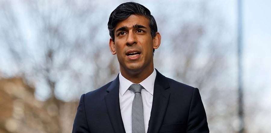 Britain's Chancellor of the Exchequer Rishi Sunak. Credit: AFP Photo
