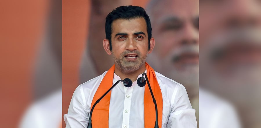 East Delhi MP Gautam Gambhir. Credit: PTI
