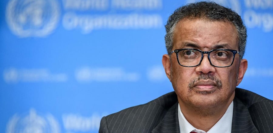 World Health Organization (WHO) Director-General Tedros Adhanom Ghebreyesus. Credit: AFP Photo