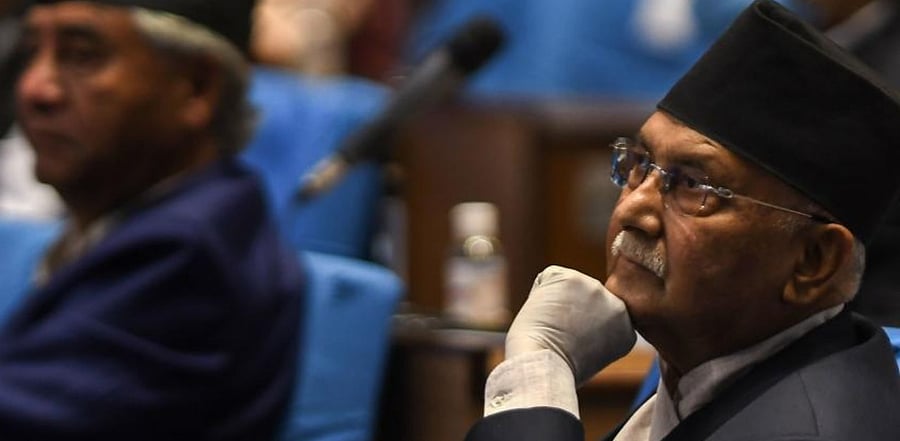 K P Sharma Oli. Credit: AFP file photo.