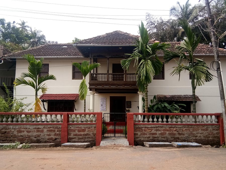 The traditional Kodial Guthu House at Ballal Bagh.