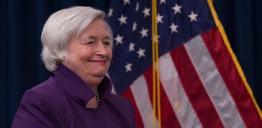 Former Federal Reserve Chair Janet Yellen. Credit: AFP Photo