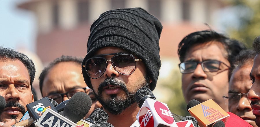 Kerala cricketer Sreesanth. Credit: PTI Photo