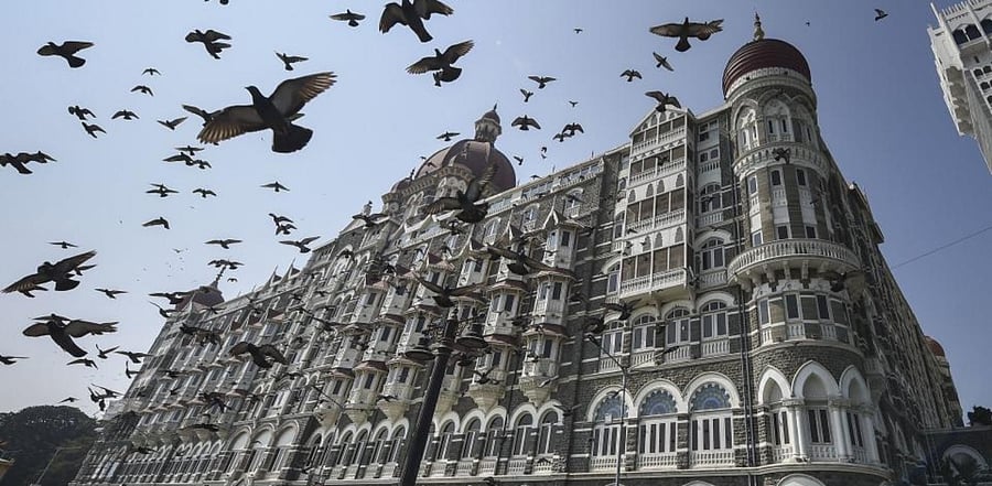 The Taj Mahal Palace, one of the sites of the 2008 Mumbai terror attacks that had claimed 166 lives, in Mumbai, Tuesday, Nov. 26, 2019. Credit: PTI Photo