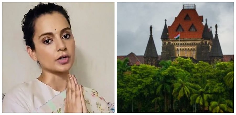 Kangana Ranaut and Bombay High Court. Credit: PTI and DH Photos