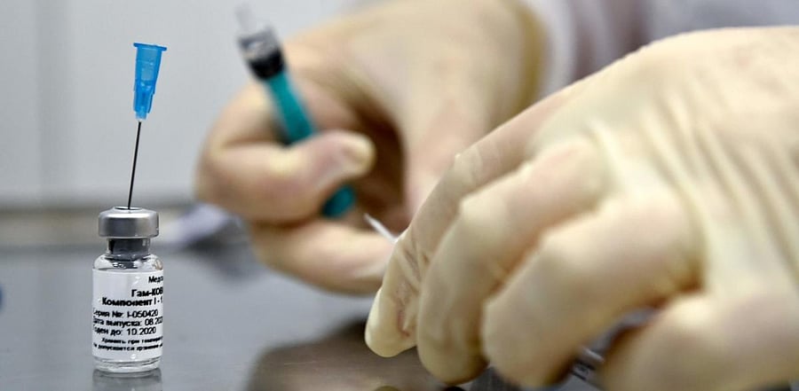 Russia's sovereign wealth fund and Indian pharmaceutical company Hetero have agreed to produce over 100 million doses per year in India of the Sputnik V vaccine. Credit: AFP Photo