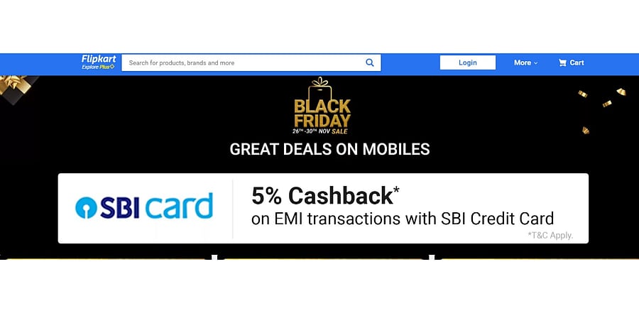 Flipkart's Black Friday Sale 2020 (website screen grab)