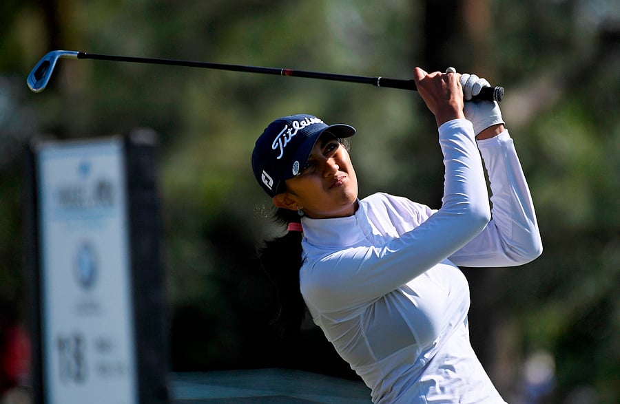 Indian golfer Aditi Ashok. Credit: AP File Photo