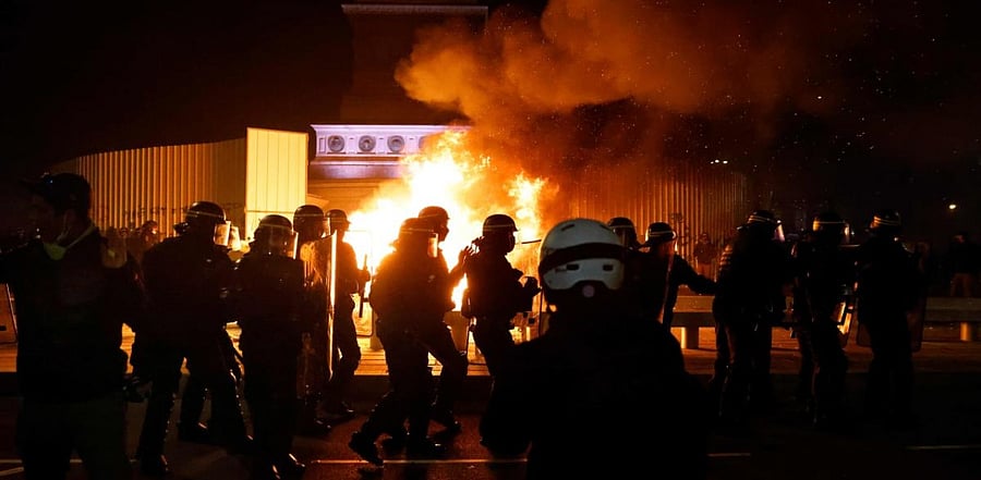 Protests in France. Credit: AFP Photo