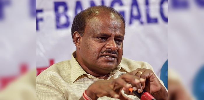  JD(S) leader H D Kumaraswamy. Credit: PTI Photo