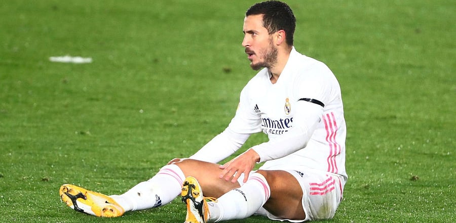 Real Madrid's Eden Hazard during the match. Credit: AFP Photo