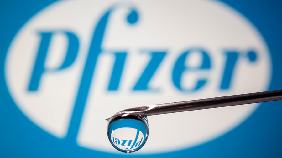 Pfizer's logo. Credit: Reuters Photo