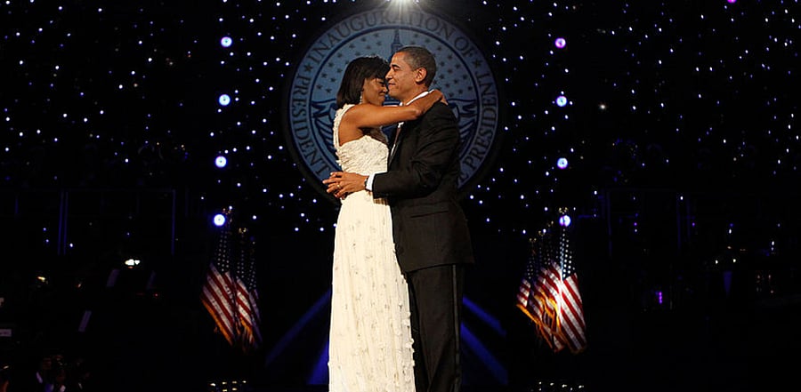 President Barack Obama and First Lady Michelle Obama attend the Neighborhood Inaugural Ball at the Washington Convention Center on January 20, 2009 in Washington, DC. Credit: Getty Images