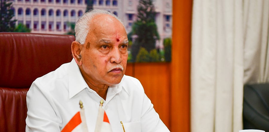 Karnataka CM B S Yediyurappa. Credit: DH Photo