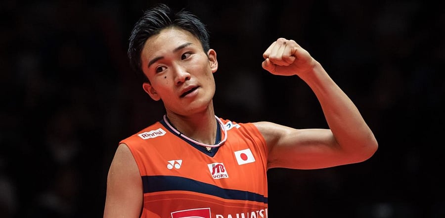 Kento Momota of Japan. Credit: AFP Photo