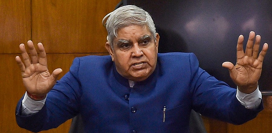 West Bengal Governor and Chancellor of Jadavpur University Jagdeep Dhankhar. Credit: PTI Photo