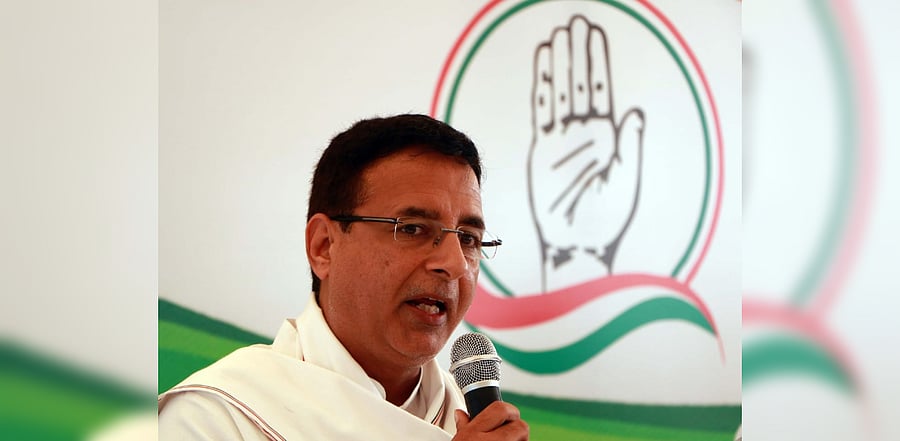 Congress' chief spokesperson Randeep Surjewala. Credit: Facebook/RSSurjewala