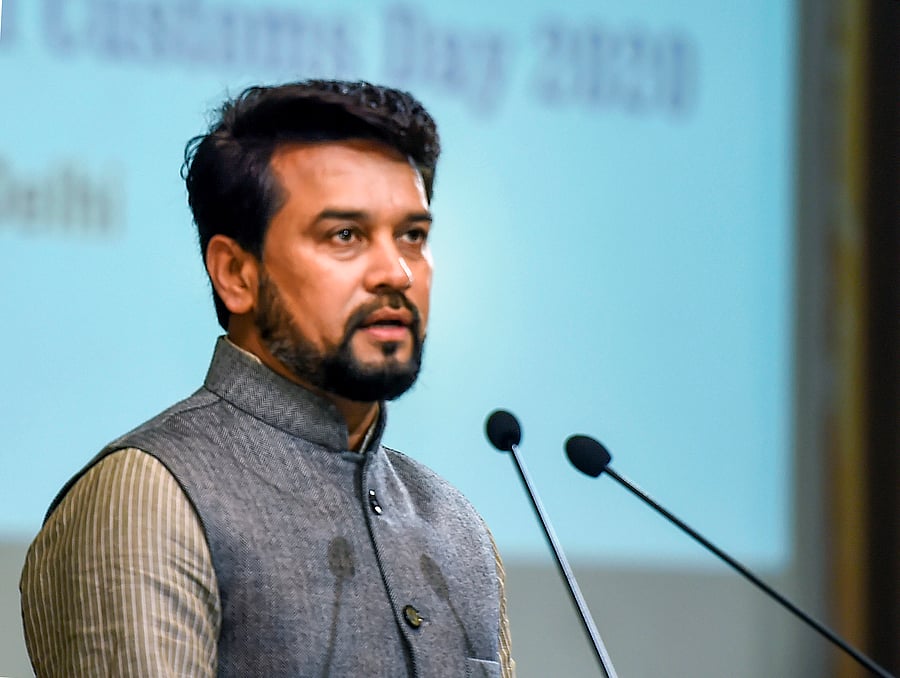 Minister of State for Finance and Corporate Affairs Anurag Singh Thakur. Credit: PTI Photo