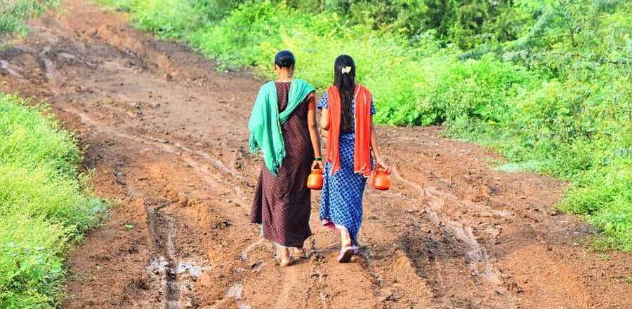 Although India was declared Open Defecation Free in October 2019, lack of toilets and refusal to change ingrained behaviors is still a challenge. Credit: DH Photo