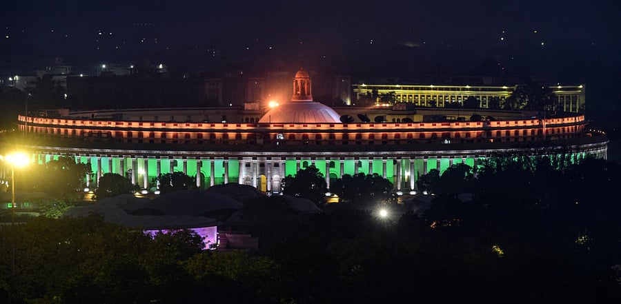 India's iconic circular Parliament. Credit: PTI Photo