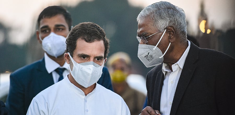 Gandhi's comments come at the time when thousands of farmers are protesting againt the Centre's three contentious farm bills. Credit: PTI