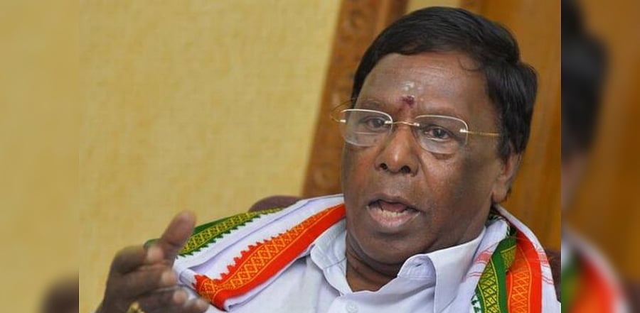 Puducherry Chief Minister V Narayanasamy. Credit: File Photo